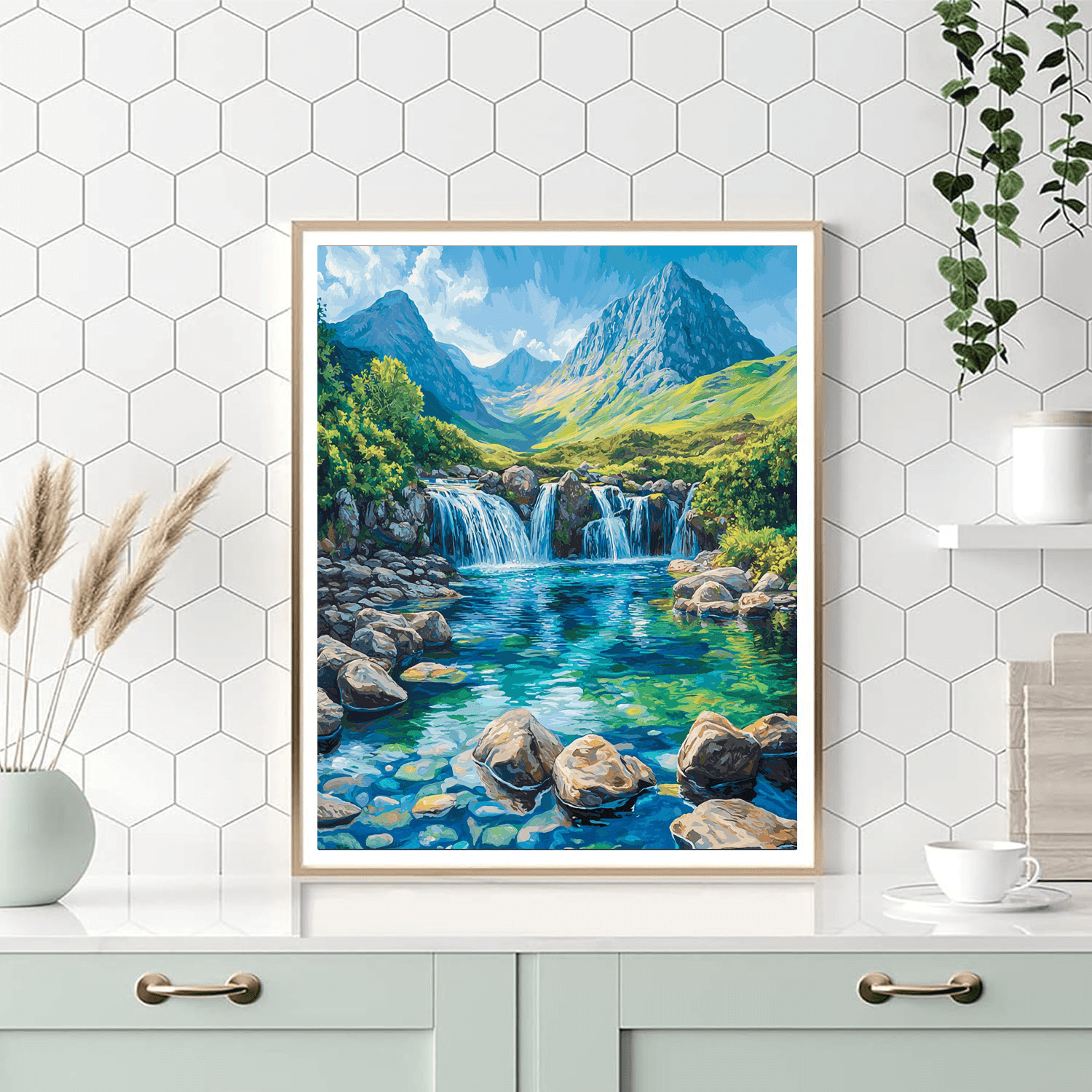 Isle Of Skye Fairy Pools - Scotland Numbered Painting Kits