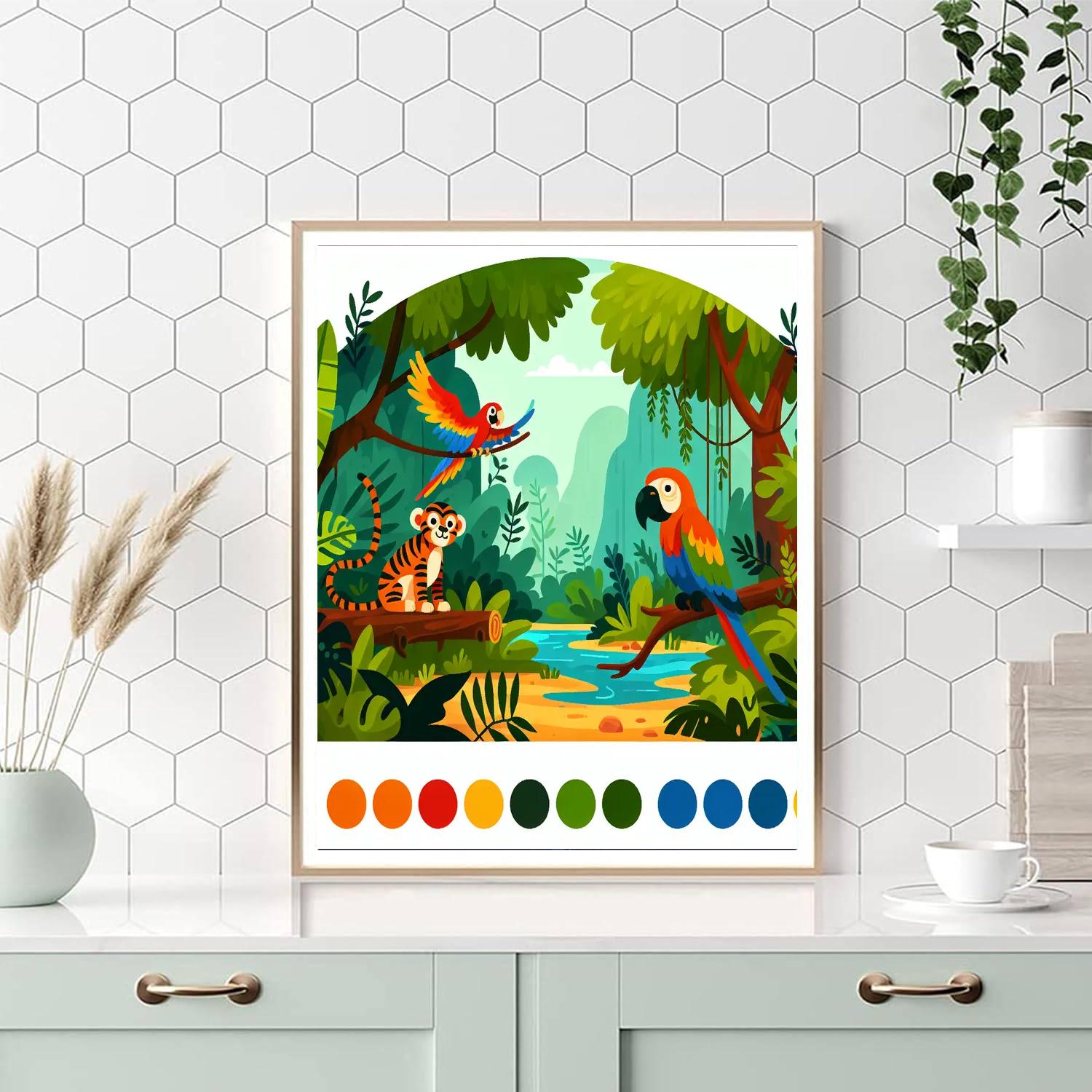 Journey To Jungleland Paint By Numbers Art