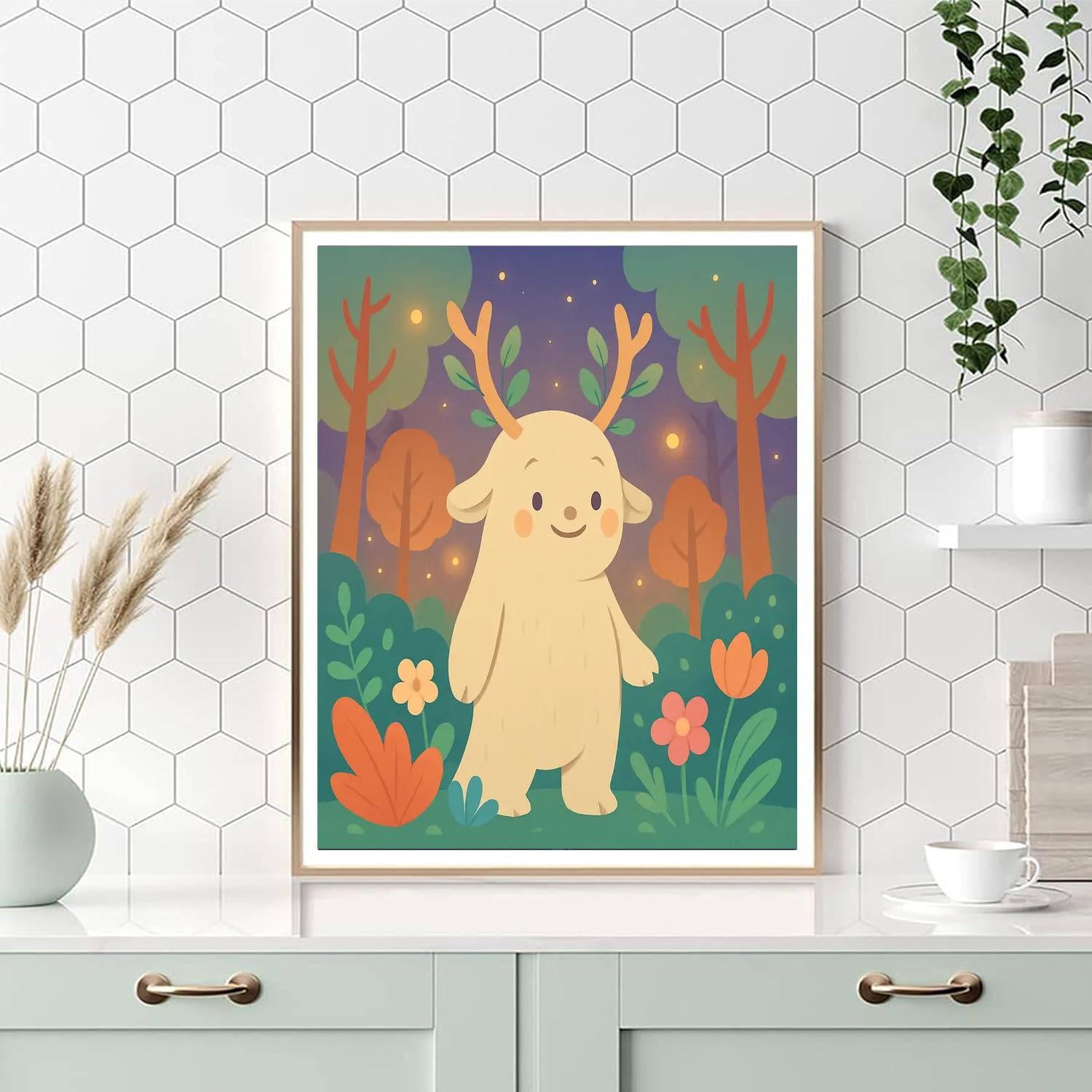 Gentle Forest Spirit Numbered Painting Kits