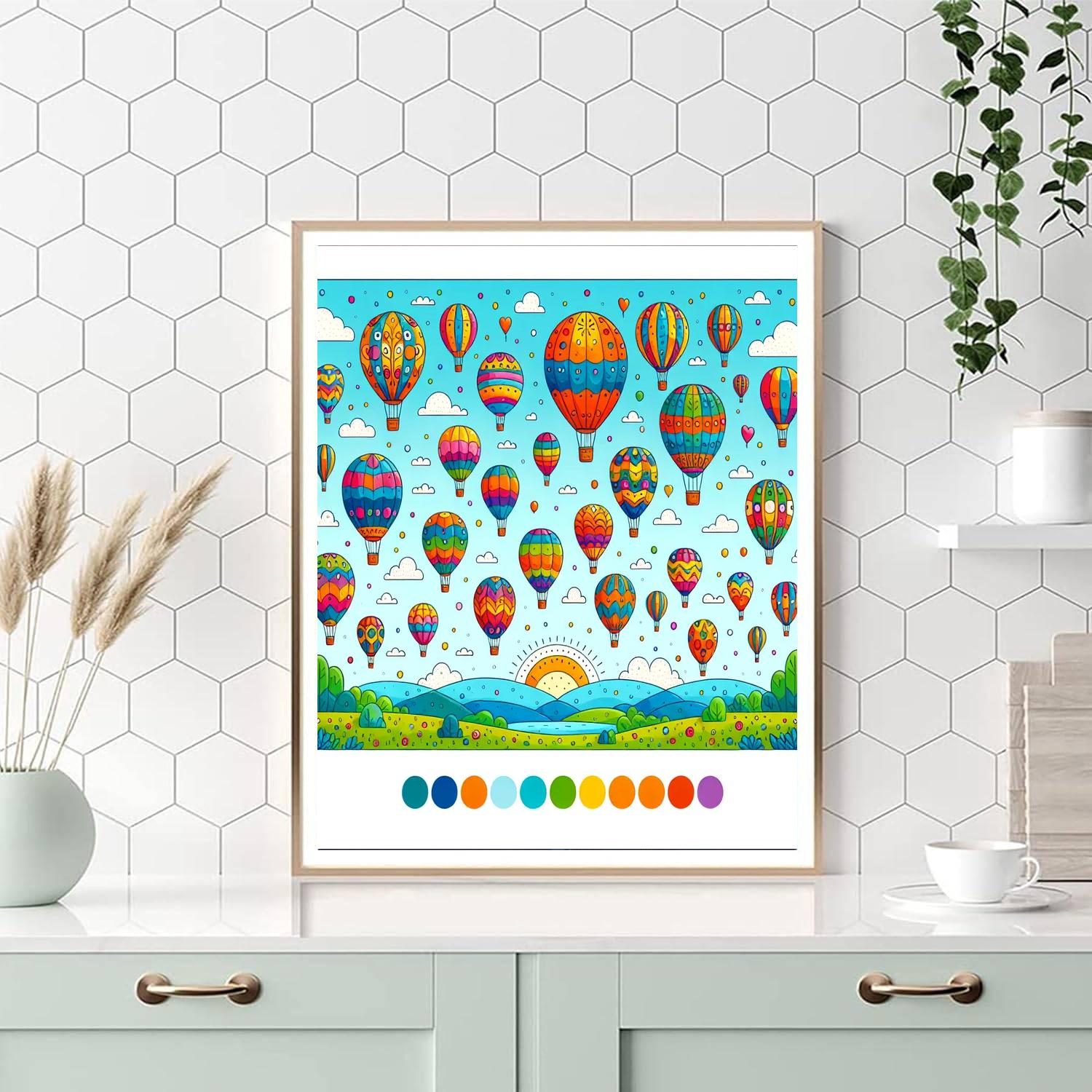 Festival Of Balloons Paint By Numbers Art