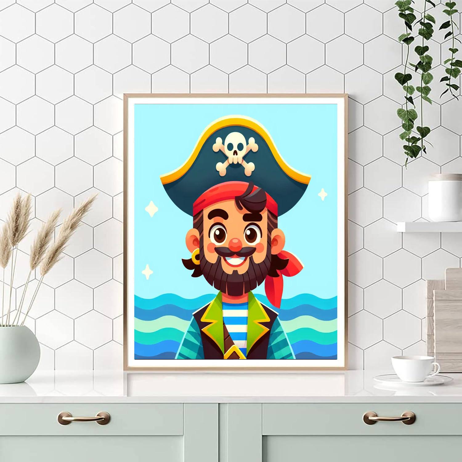 Silly Pirate Painting By Numbers Kit