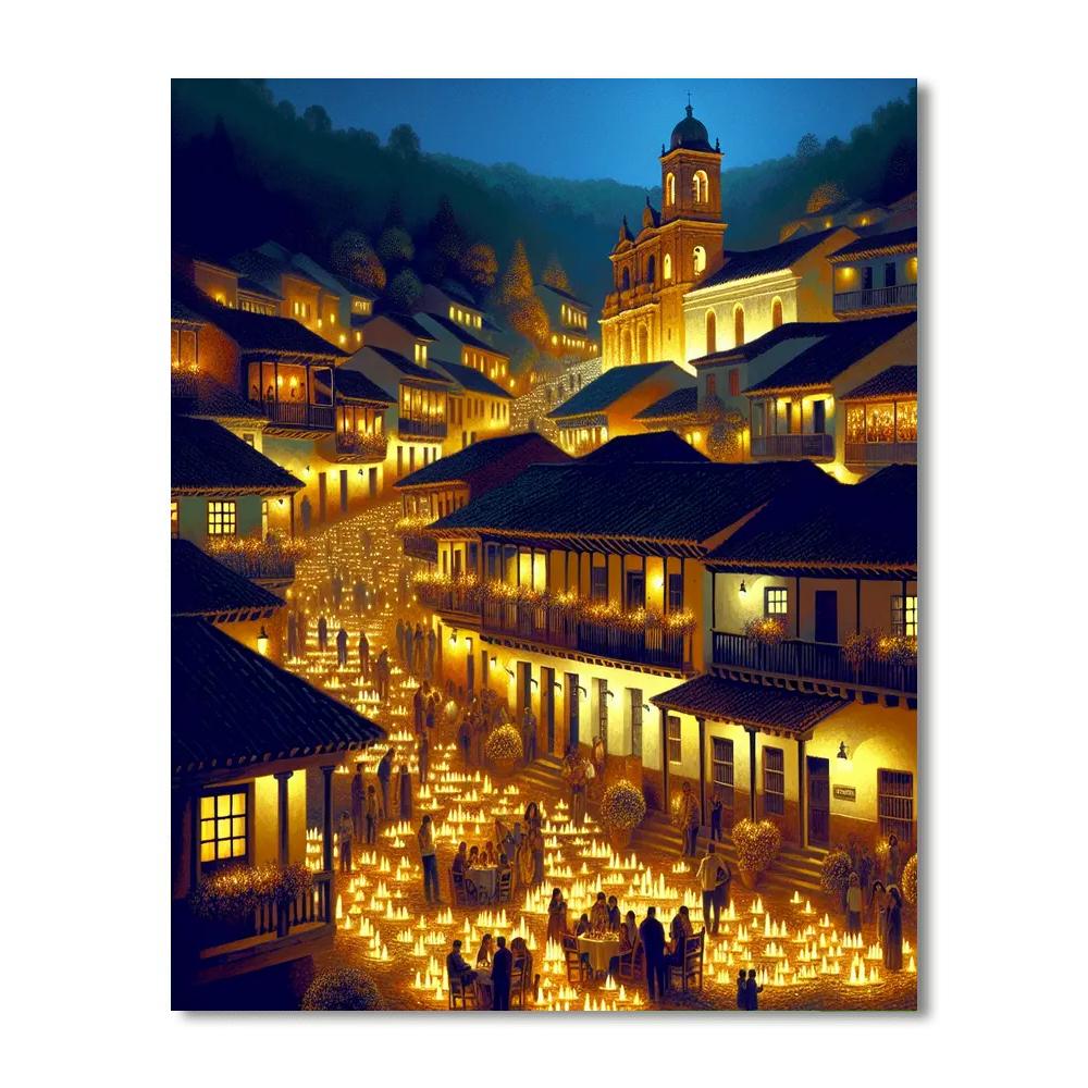 Night Of The Candles Number Painting