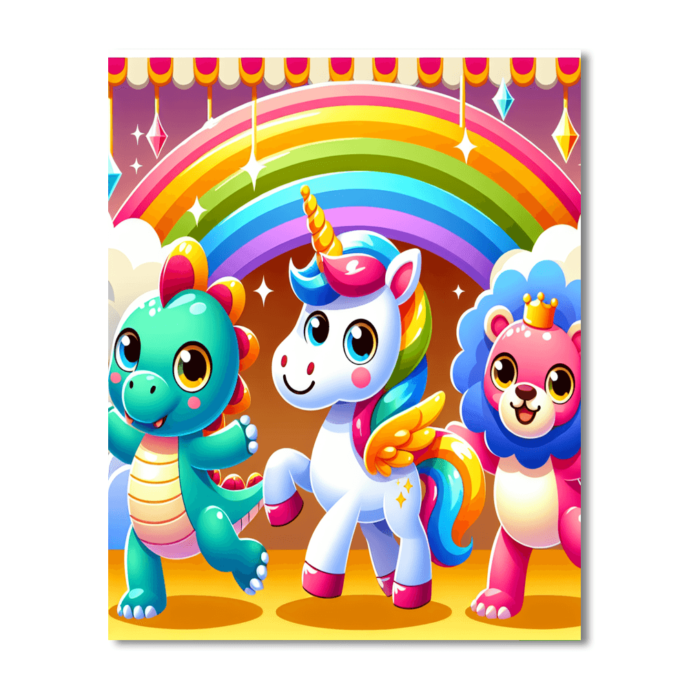 Fantasy Animal Parade Paint By Number