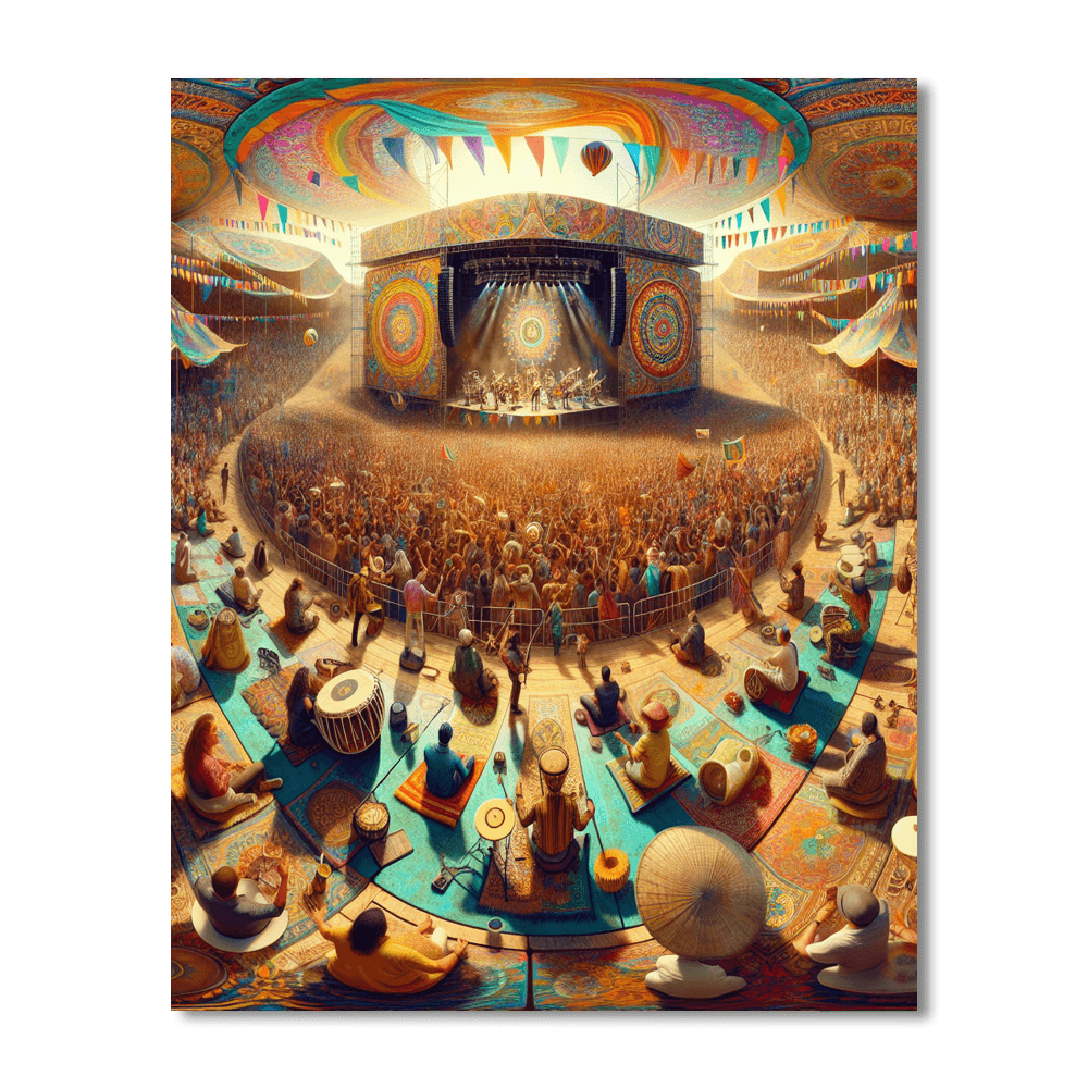 Womad Festival - Uk Paint By Numbers Art