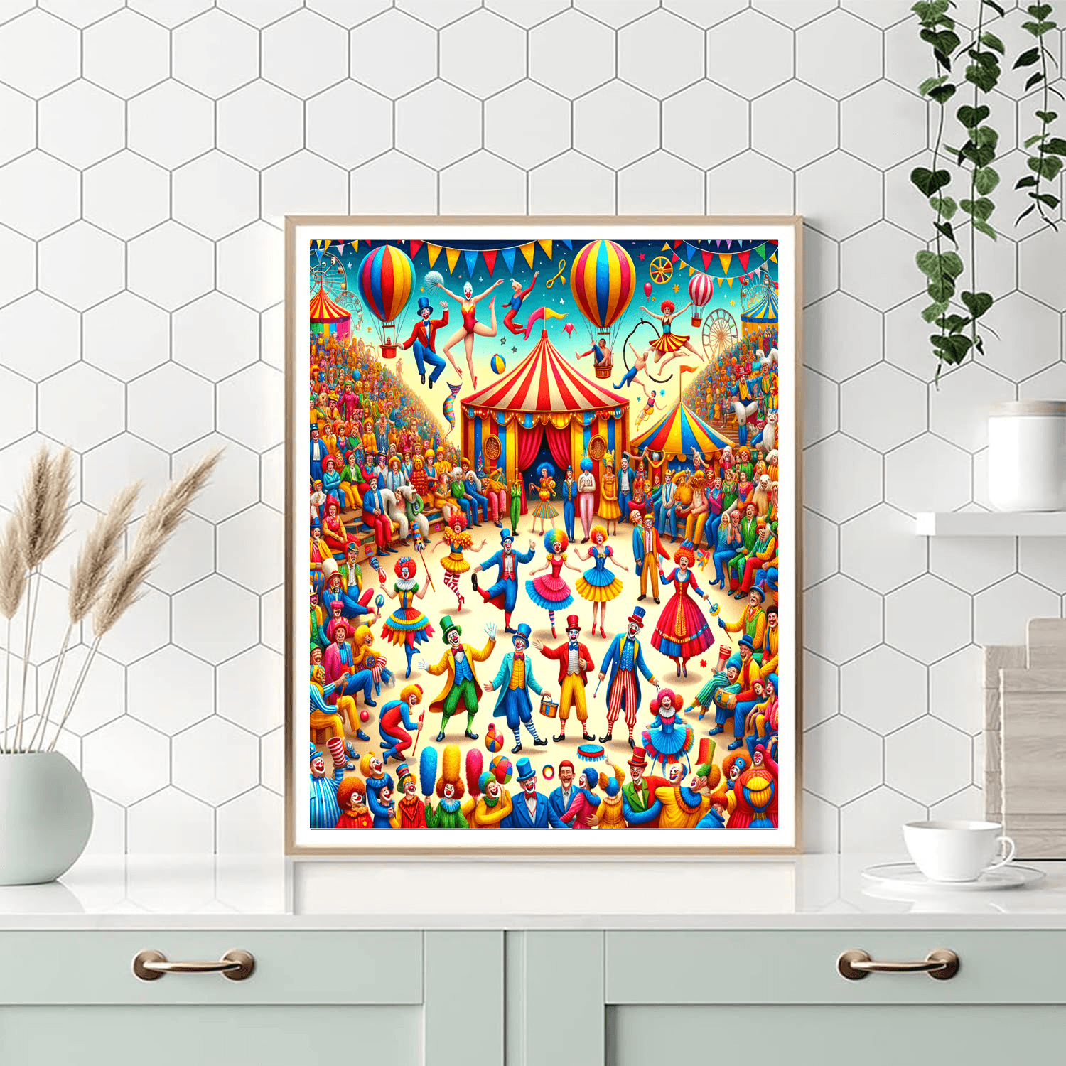Joyful Circus Celebration DIY Paint By Numbers