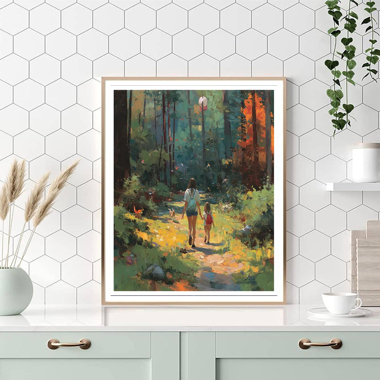 Nature Adventures With Mom Painting Number Kit