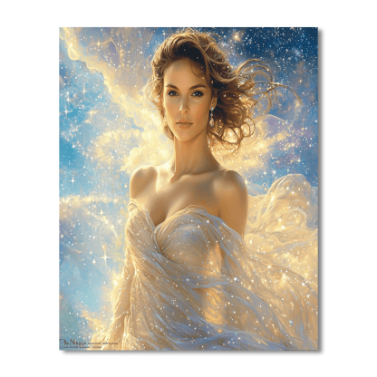 Natalie Portman: A Starry Odyssey Of The Artful Wonder Paint By Numbers