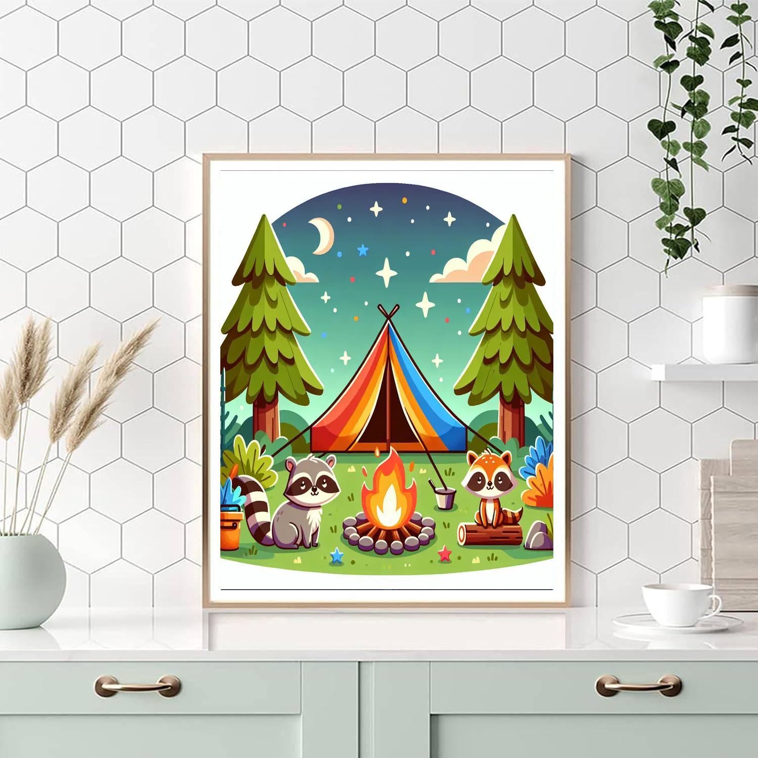 Camping Adventure Paint By Color