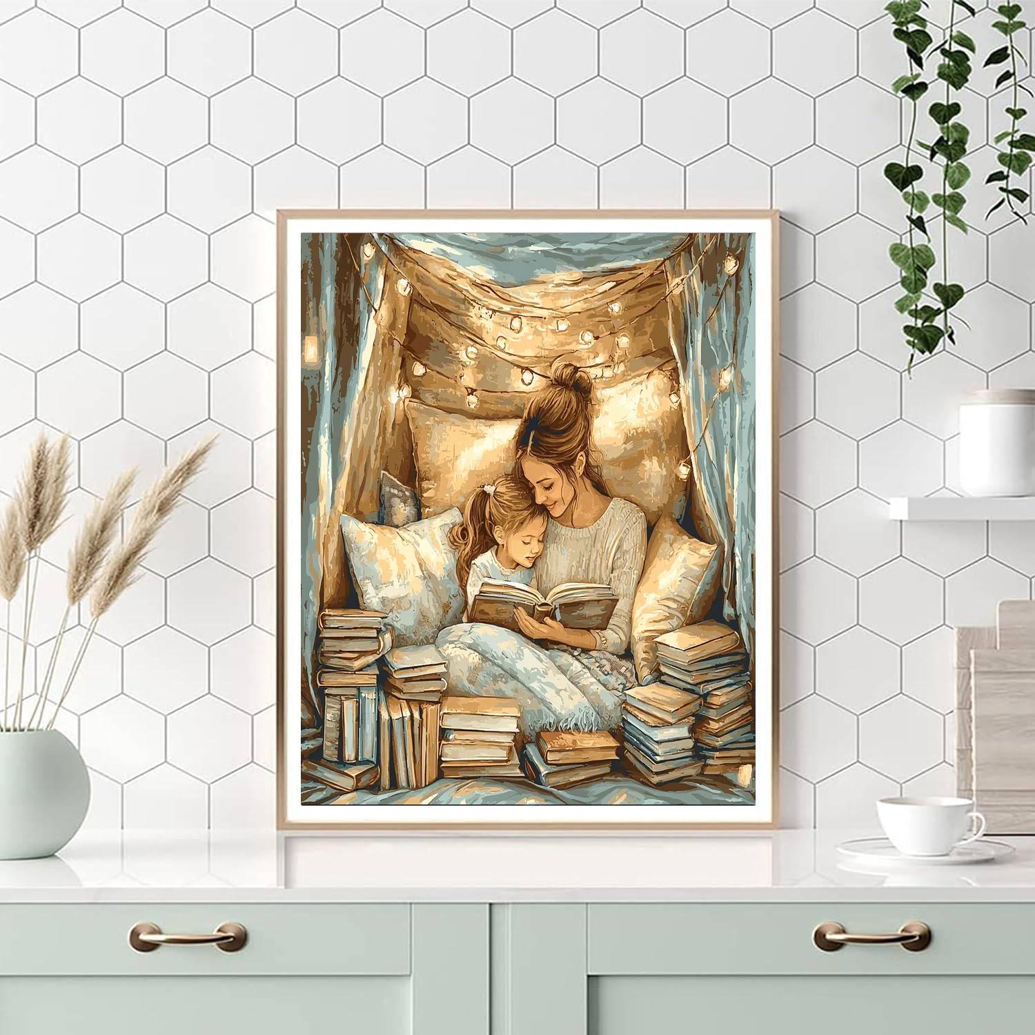 A Cozy Evening Together Painting Number Kit