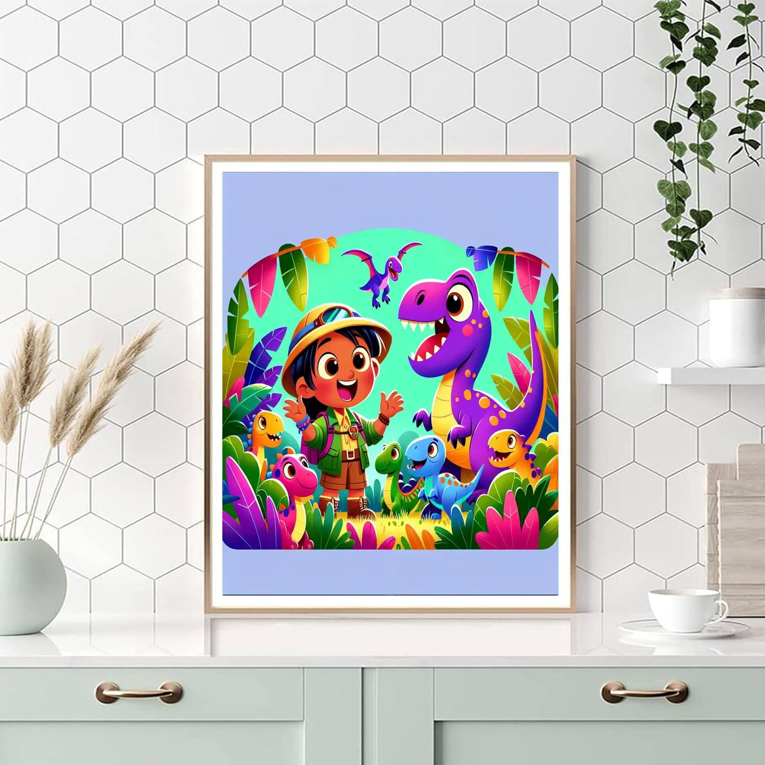 Dino Detectives Safari Paint By Number