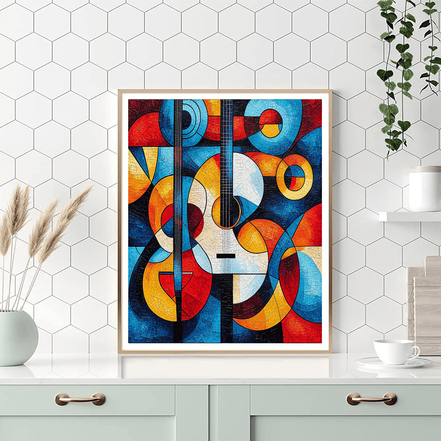Pablo Picasso Inspired Cubist Music Symphony  Paint By Number