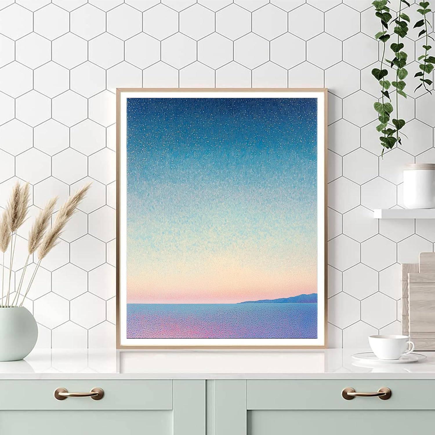 Georges Seurat Inspired Whispering Skies  Paint By Number