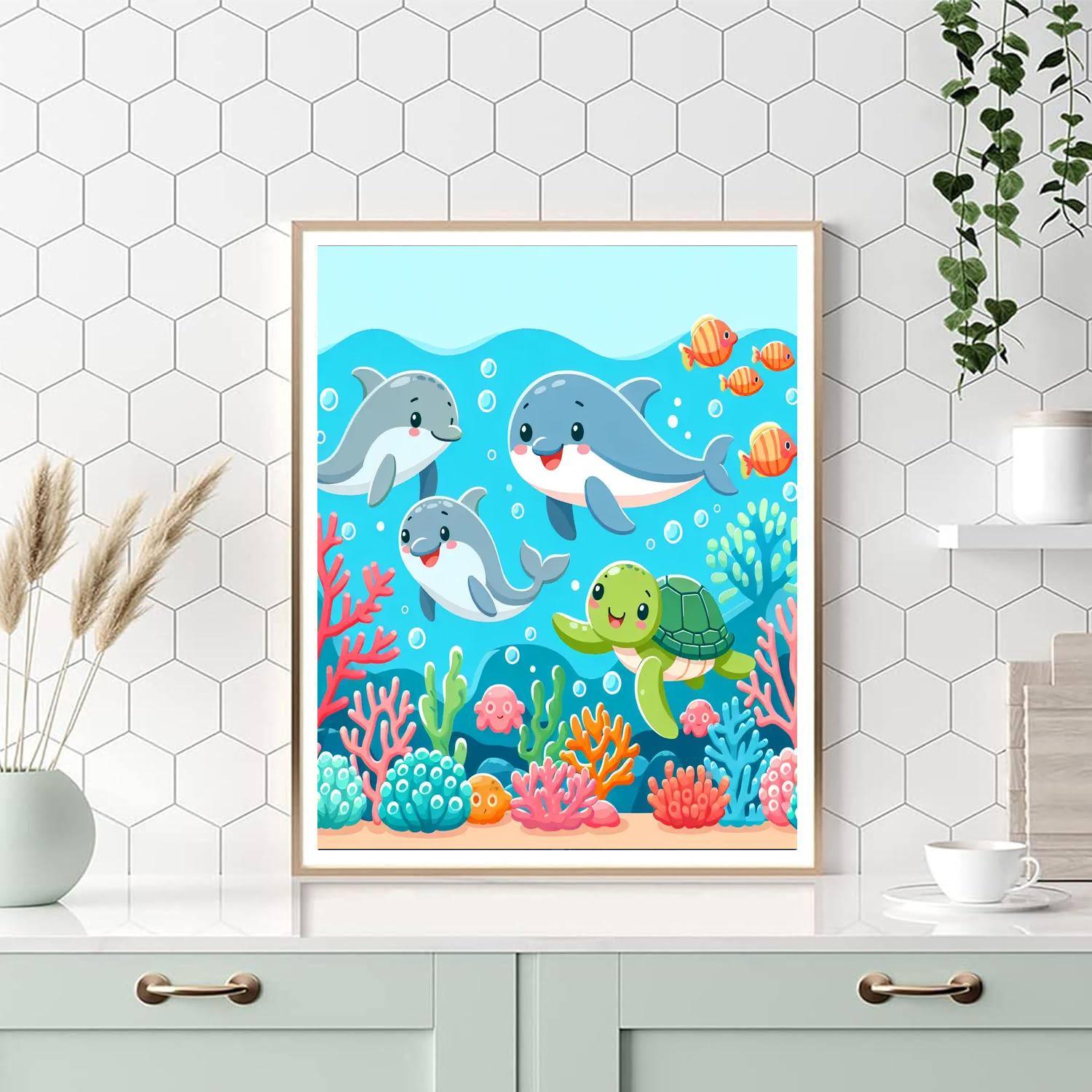 Underwater World Of Wonders Paint By Numbers Art