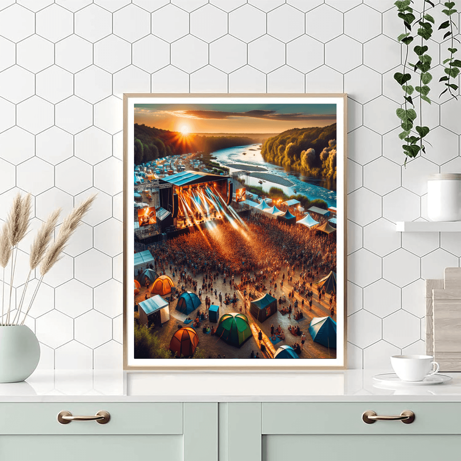 Garorock Music Festival - France Painting By Numbers Kit