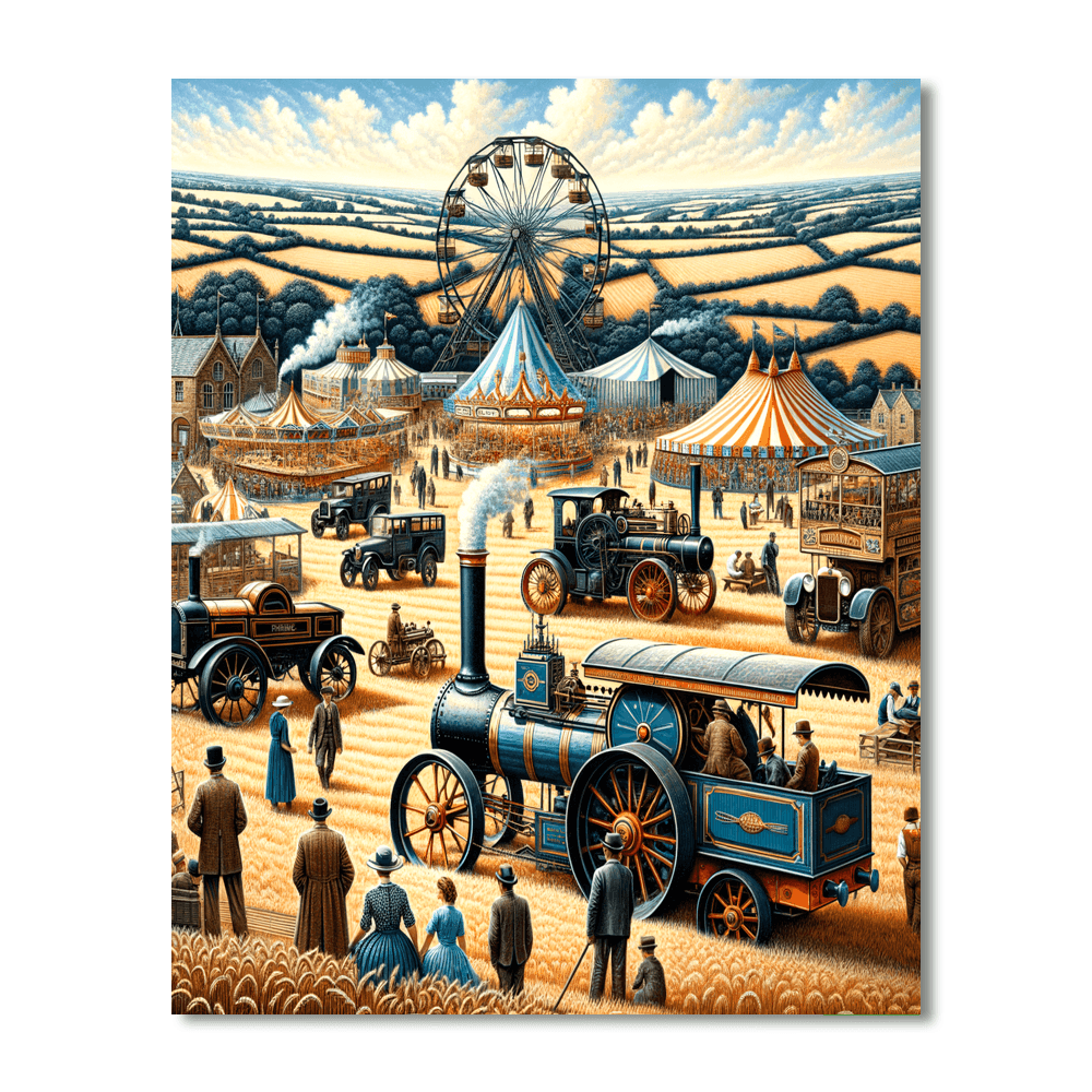 The Great Dorset Steam Fair - Dorset Painting By Numbers Kit