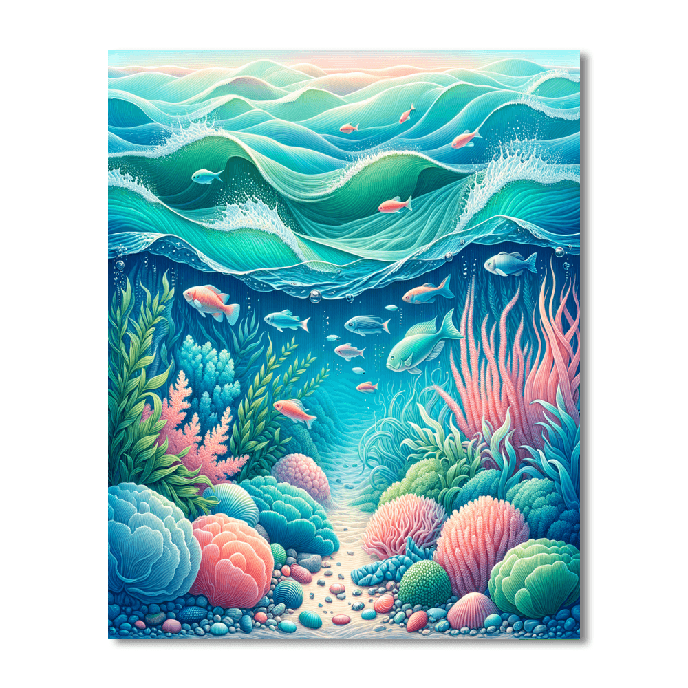 Aquatic Symphony Paint By Numbers Art