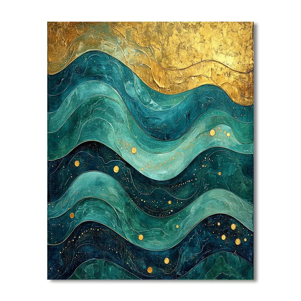 Gustav Klimt Inspired Tides Of Inspiration  Paint By Numbers Kits