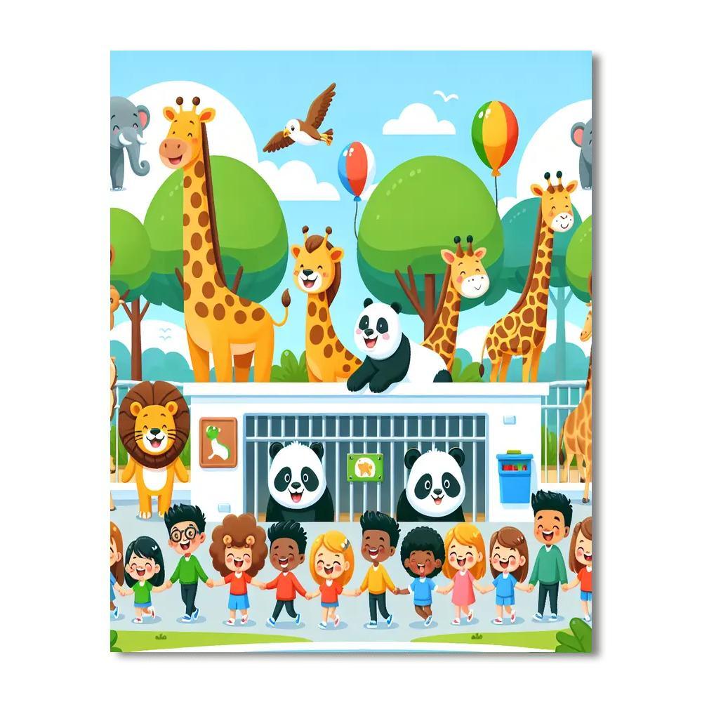 Cuddly Zoo Adventures Paint By Number