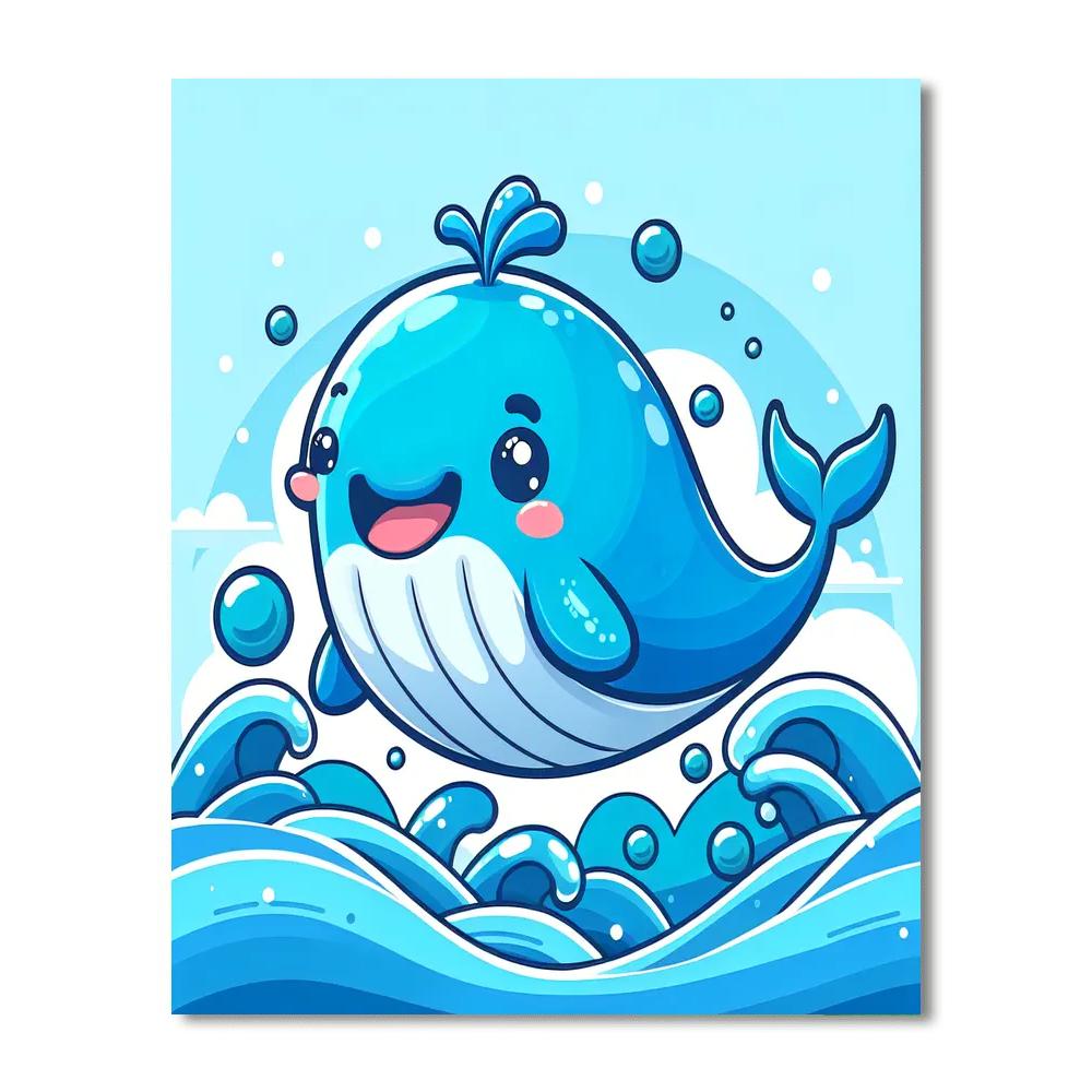 Adventure Awaits Whale Numbered Painting Kits
