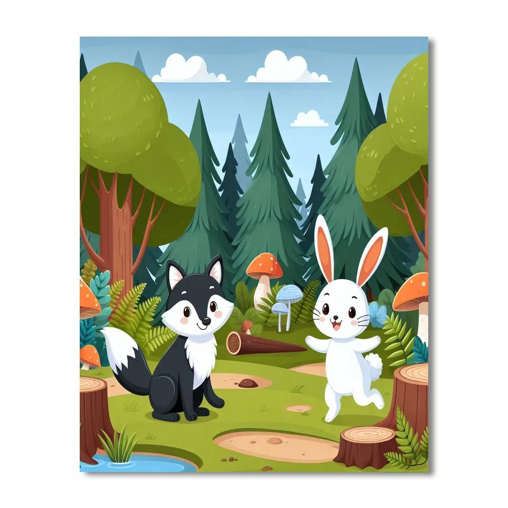 Caring Woodland Creatures Paint By Numbers Kits