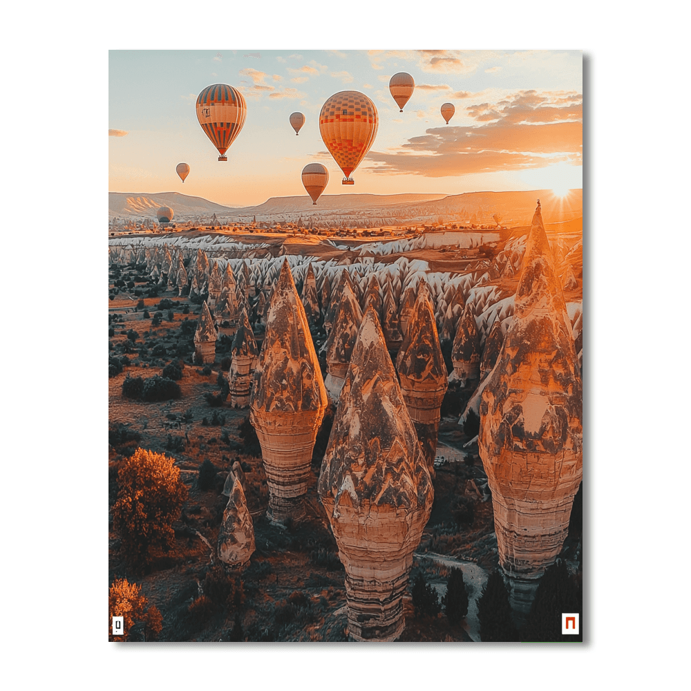 Cappadocia's Fairy Chimneys Numbered Painting Kits