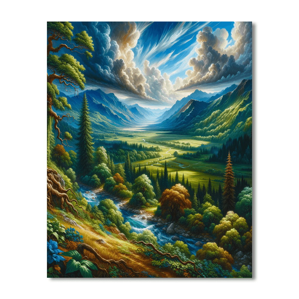 Majestic Landscapes Numbered Painting Kits