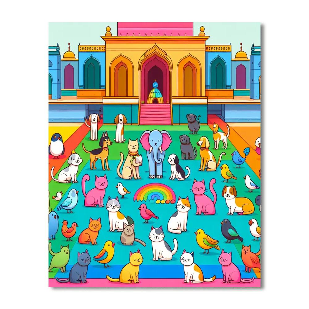 Pet Palace Adventure Numbered Painting Kits