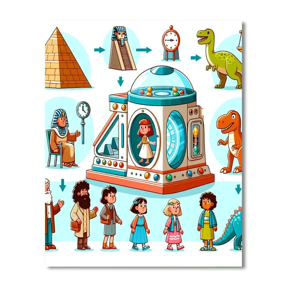 Time-traveling Adventure Paint By Numbers
