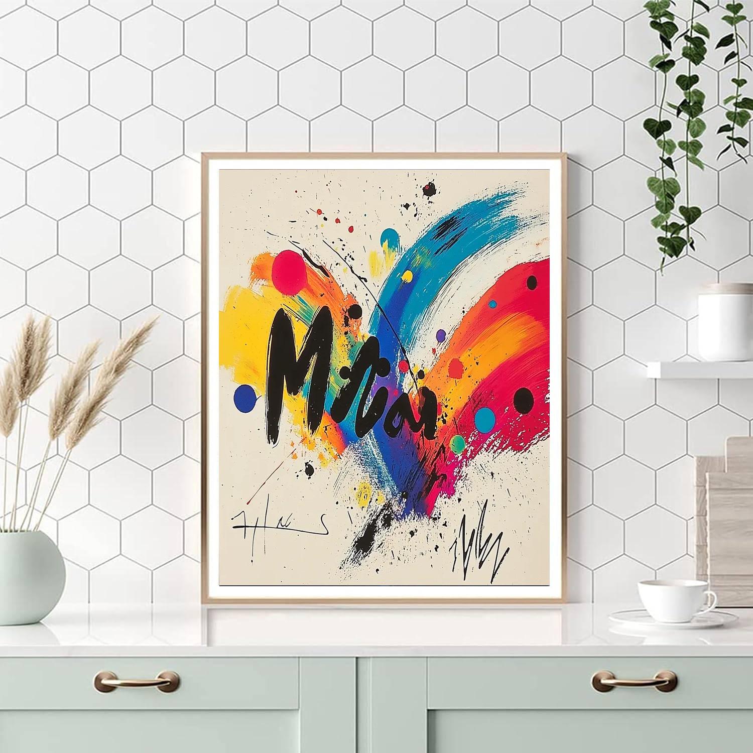 Joan Miró Inspired Joyful Crescendos  Paint By Color