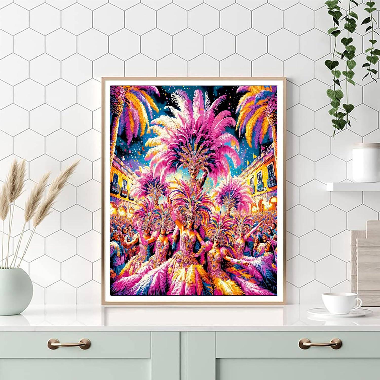 Carnaval De Santa Cruz De Tenerife - Spain DIY Paint By Numbers