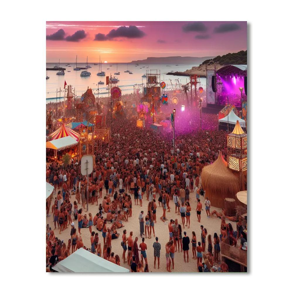 Festival Internacional De Benicàssim Painting Number Kit