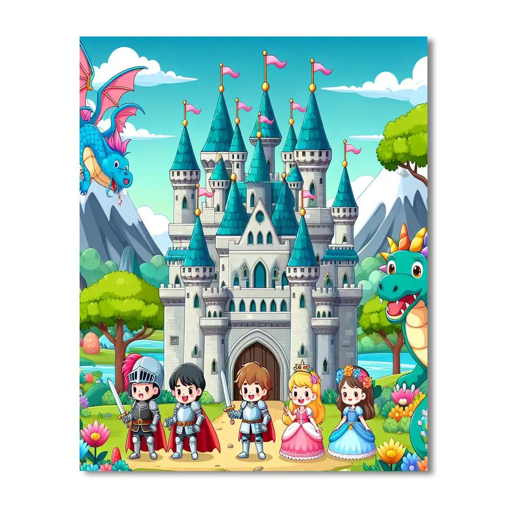 Royal Fairytale Adventure Painting Number Kit