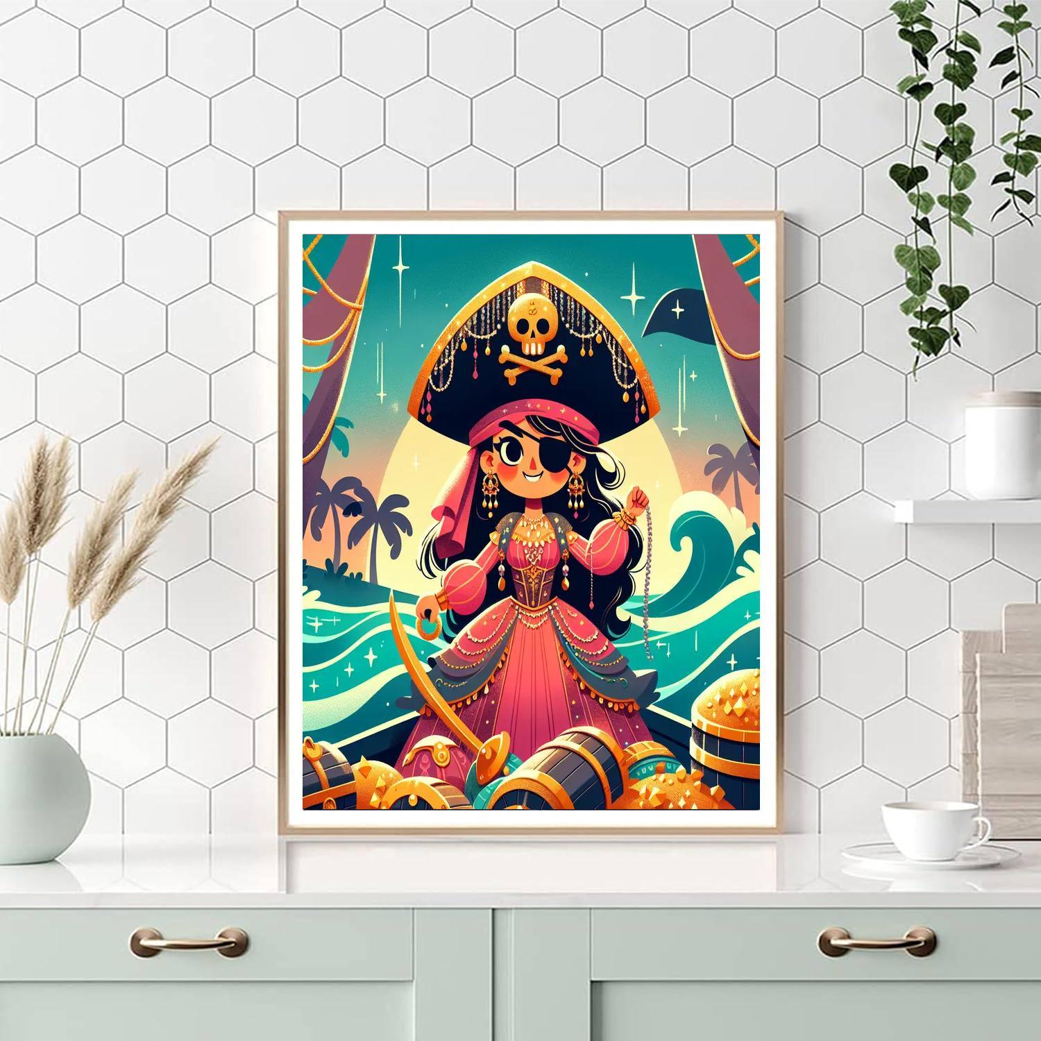 Daring Pirate Paint By Numbers Art