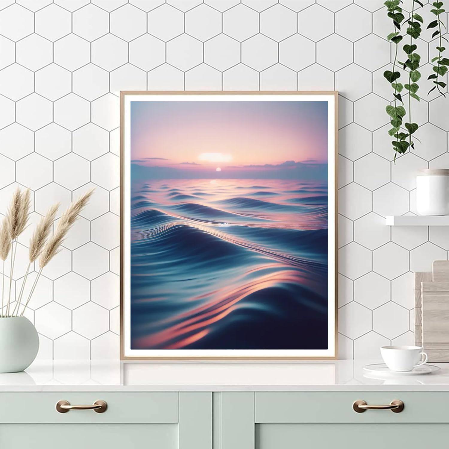 Calming Ocean Breeze Number Painting