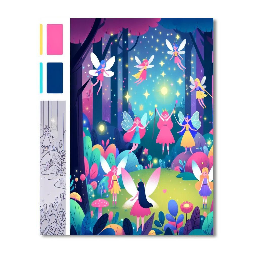Mystic Enchanted Woods Painting By Numbers Kit