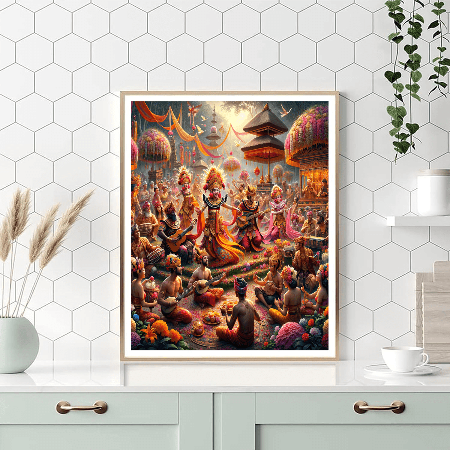 Bali Arts Festival - Indonesia Number Painting