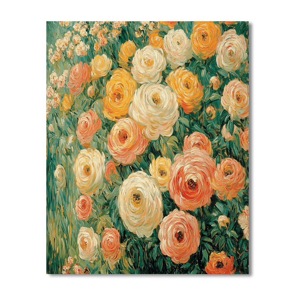 Renoir Inspired Radiant Blossoms  Paint By Number
