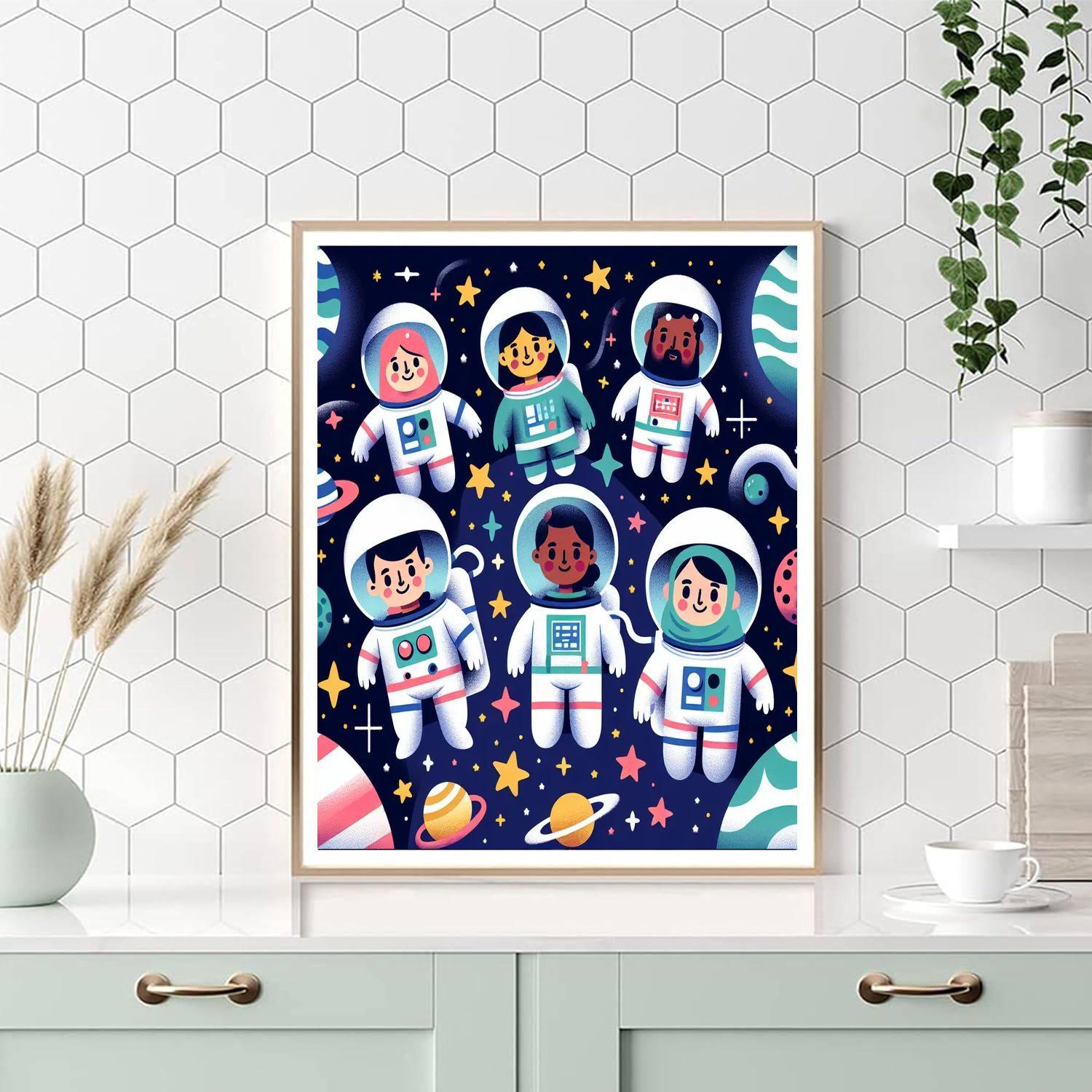 Space Mission Galaxy Quest Numbered Painting Kits