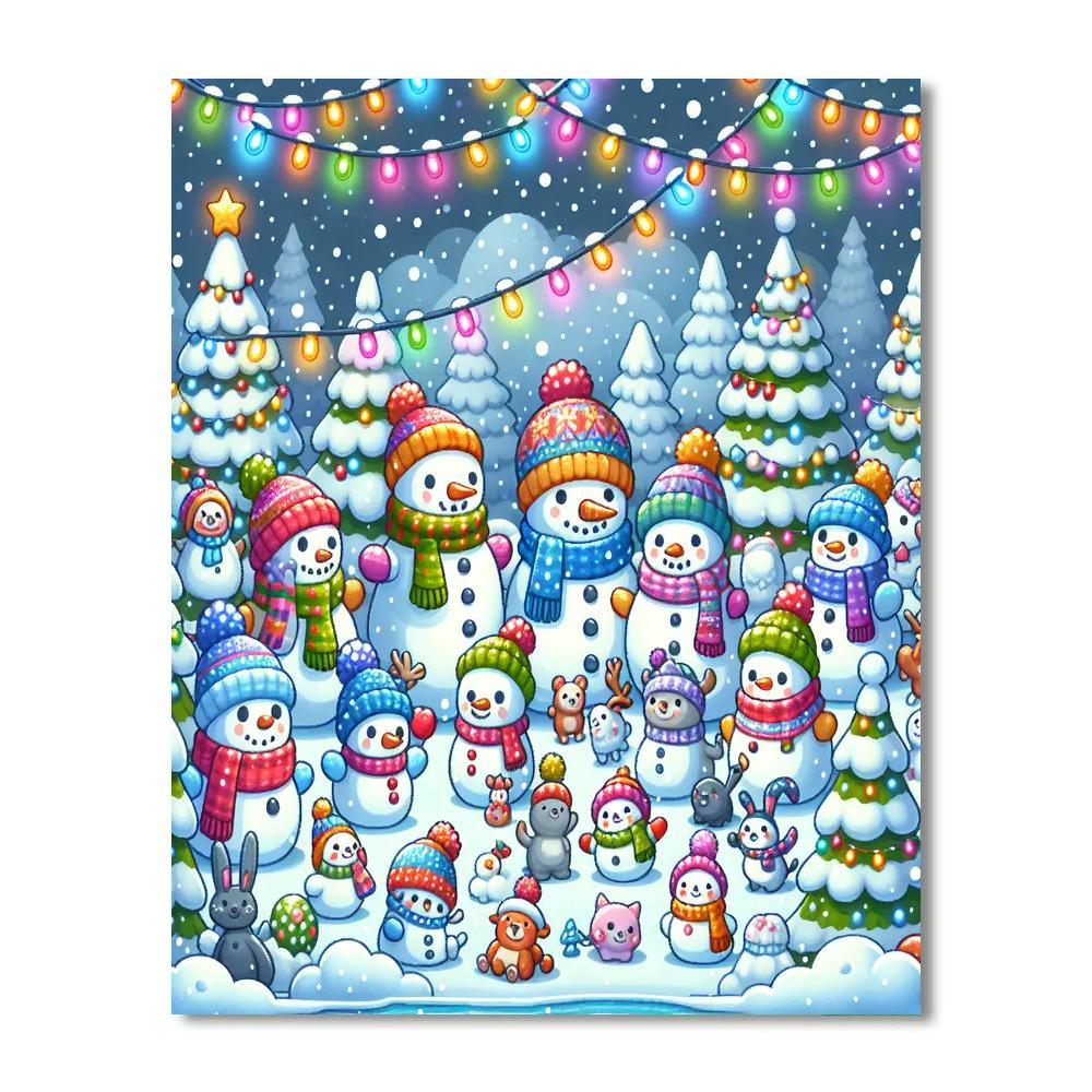 Magical Snowy Kingdom Paint By Color