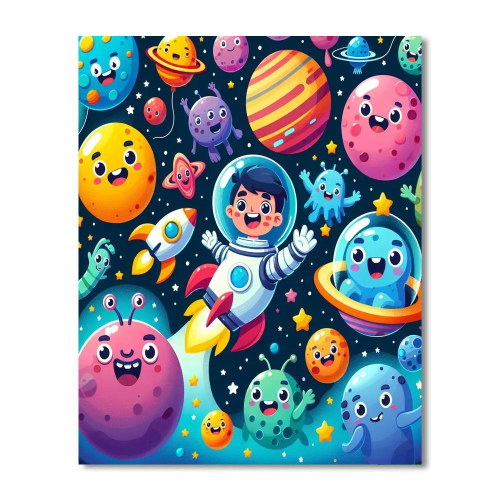 Space Explorer Squad Paint By Number
