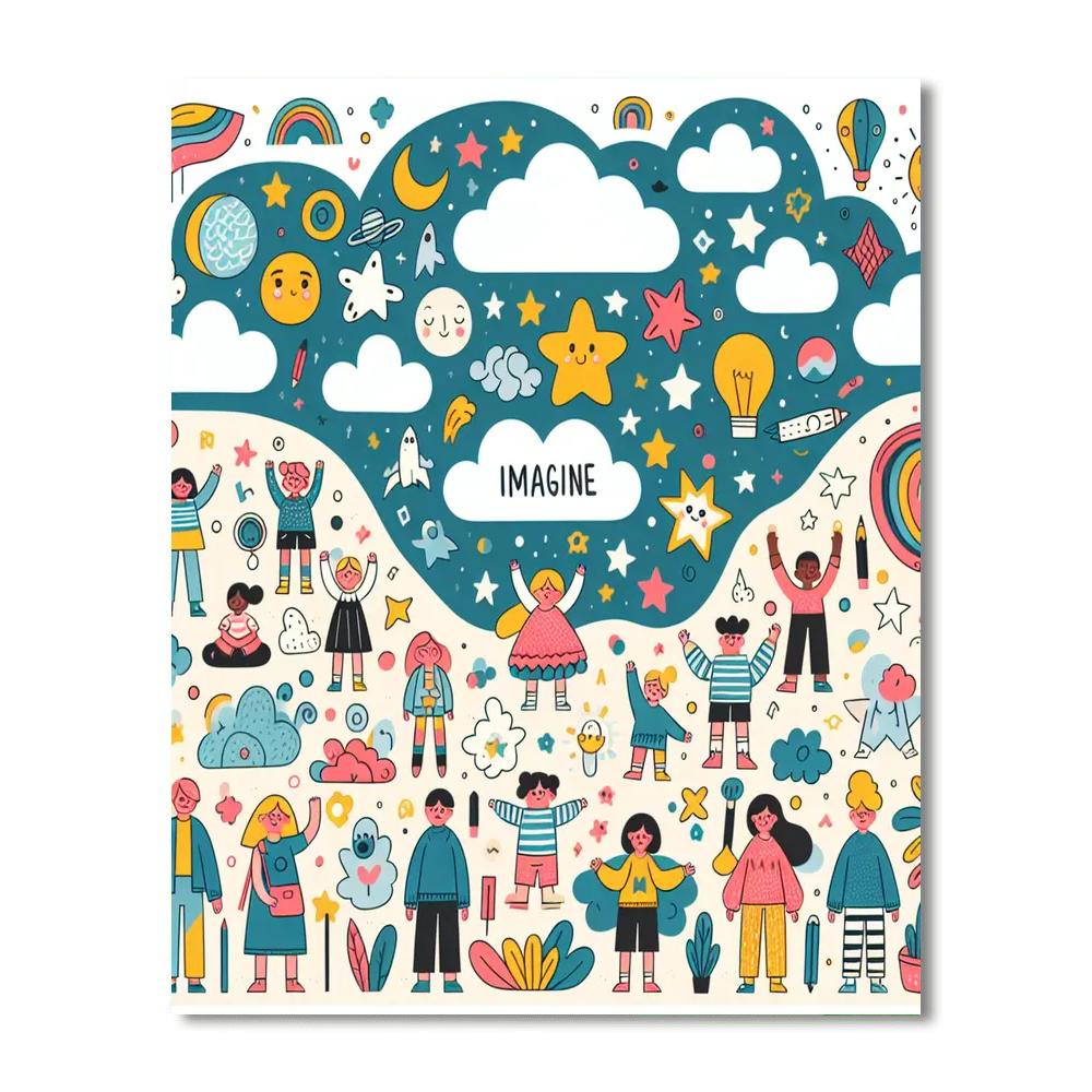 Doodle Dreamland Paint By Numbers