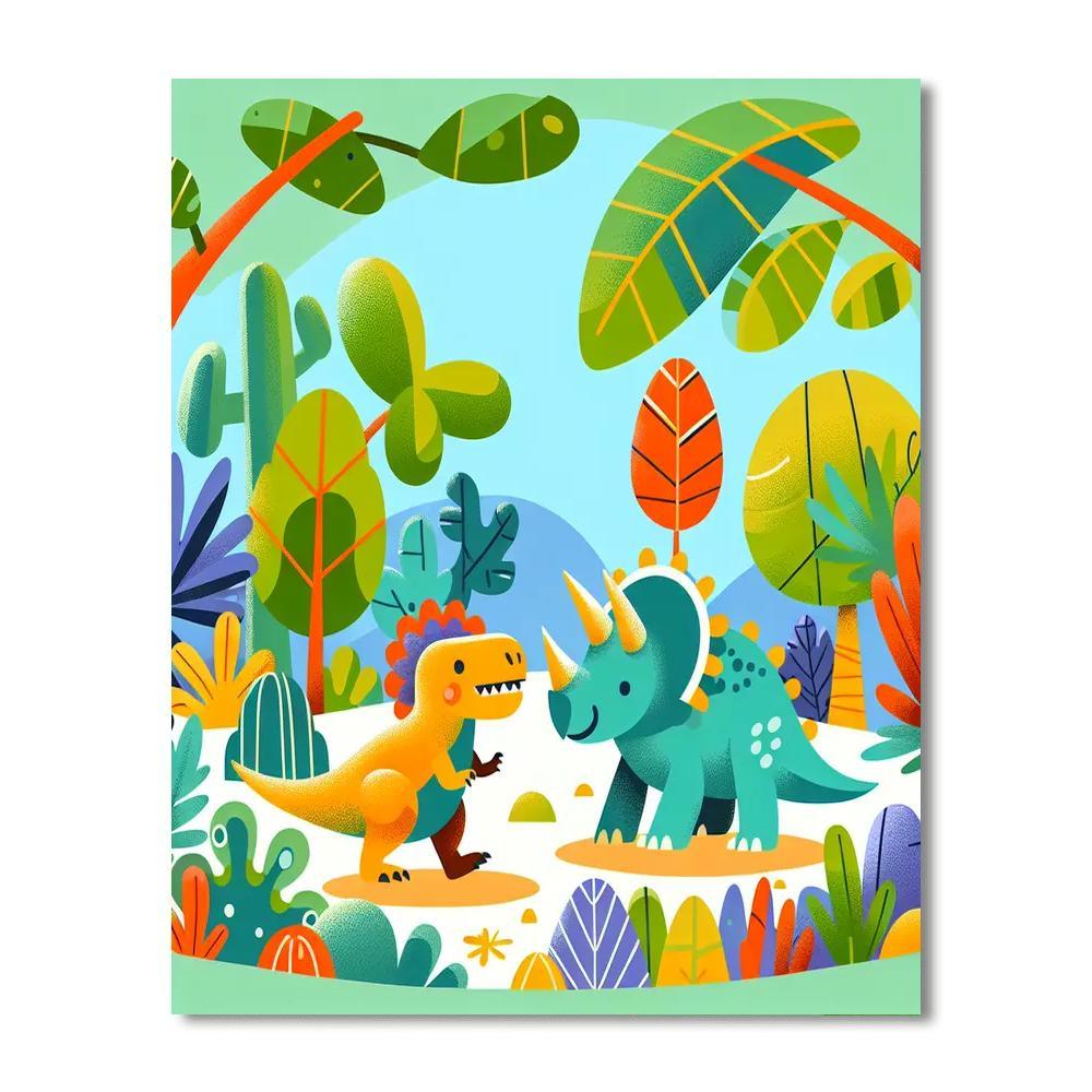 Jurassic Dino Quest Paint By Number