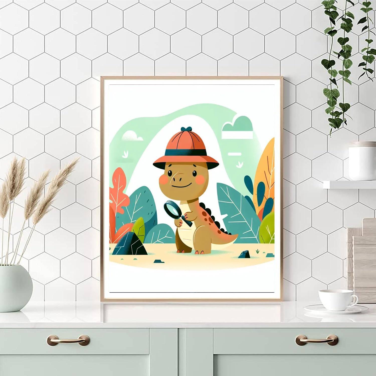 Dino Detective Mystery Painting Number Kit