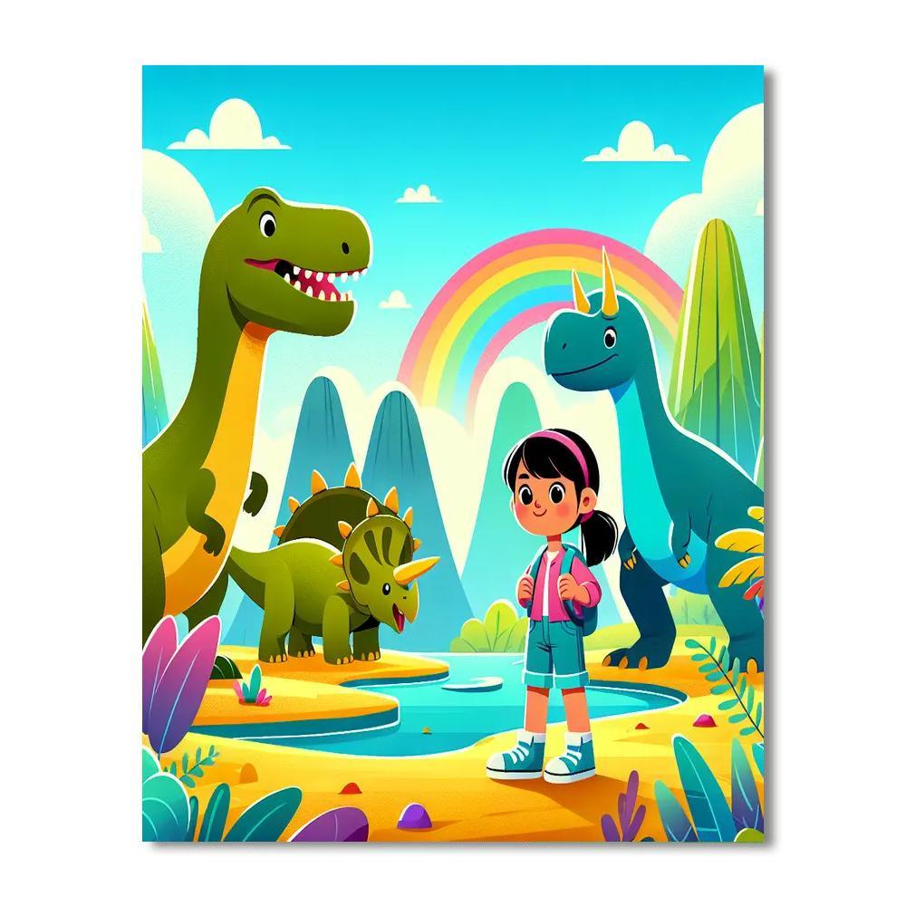 Dinosaur World Discovery Paint By Numbers Kits