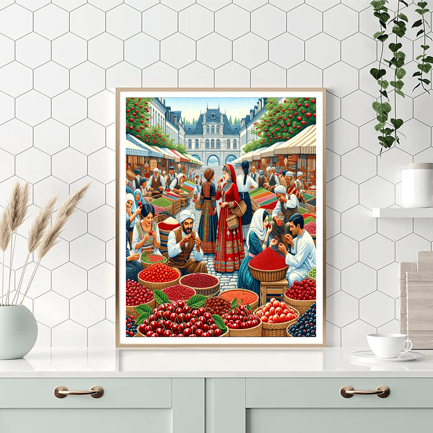 Alcobaça Cherry Festival - Alcobaça, Portugal Painting By Numbers Kit