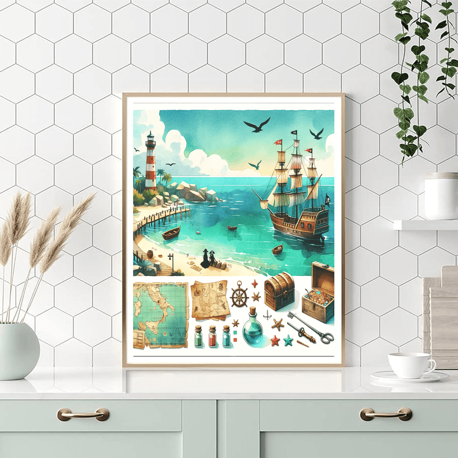 Historic Pirate Cove Paint By Color