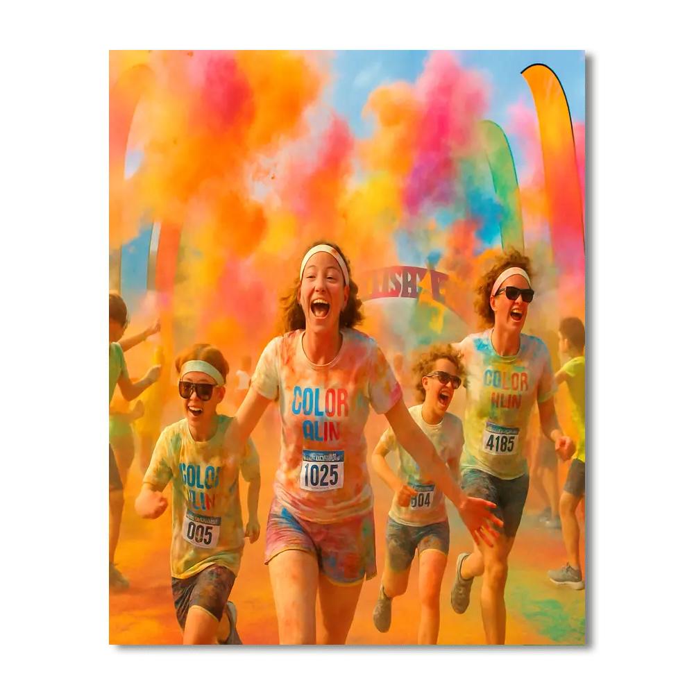Color Run - Usa Number Painting