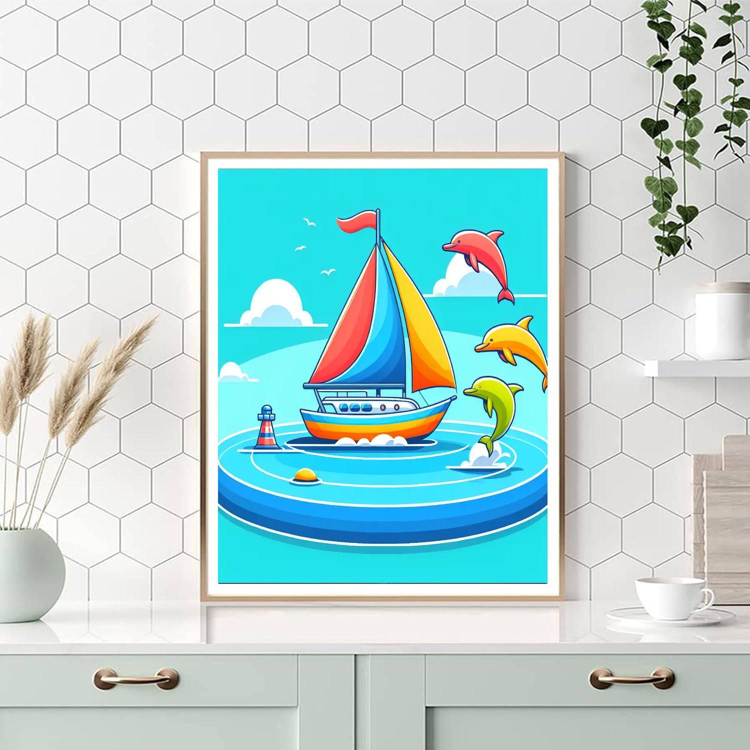 Coastal Sea Voyage Paint By Numbers Kits