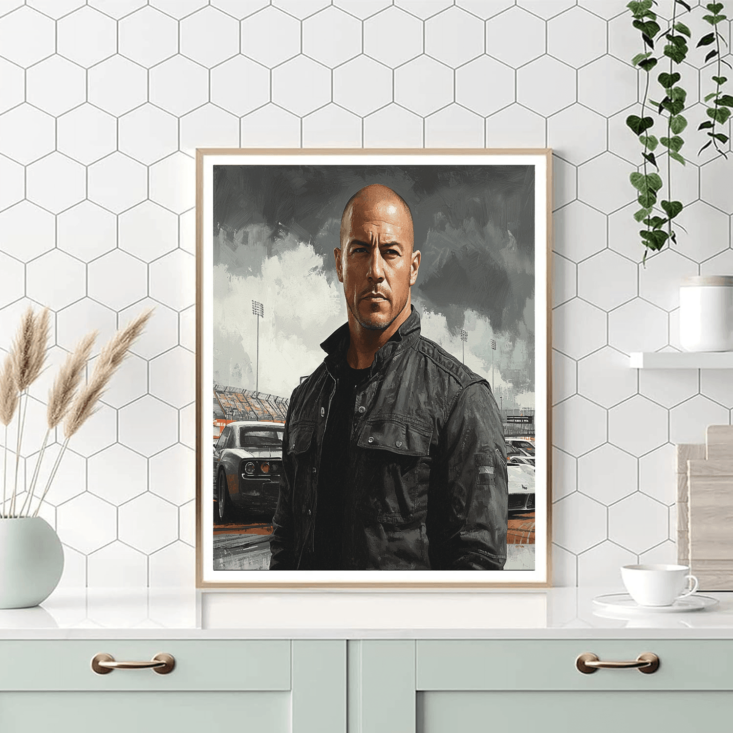 Vin Diesel: The Rugged Force Behind Dominic Toretto Numbered Painting Kits
