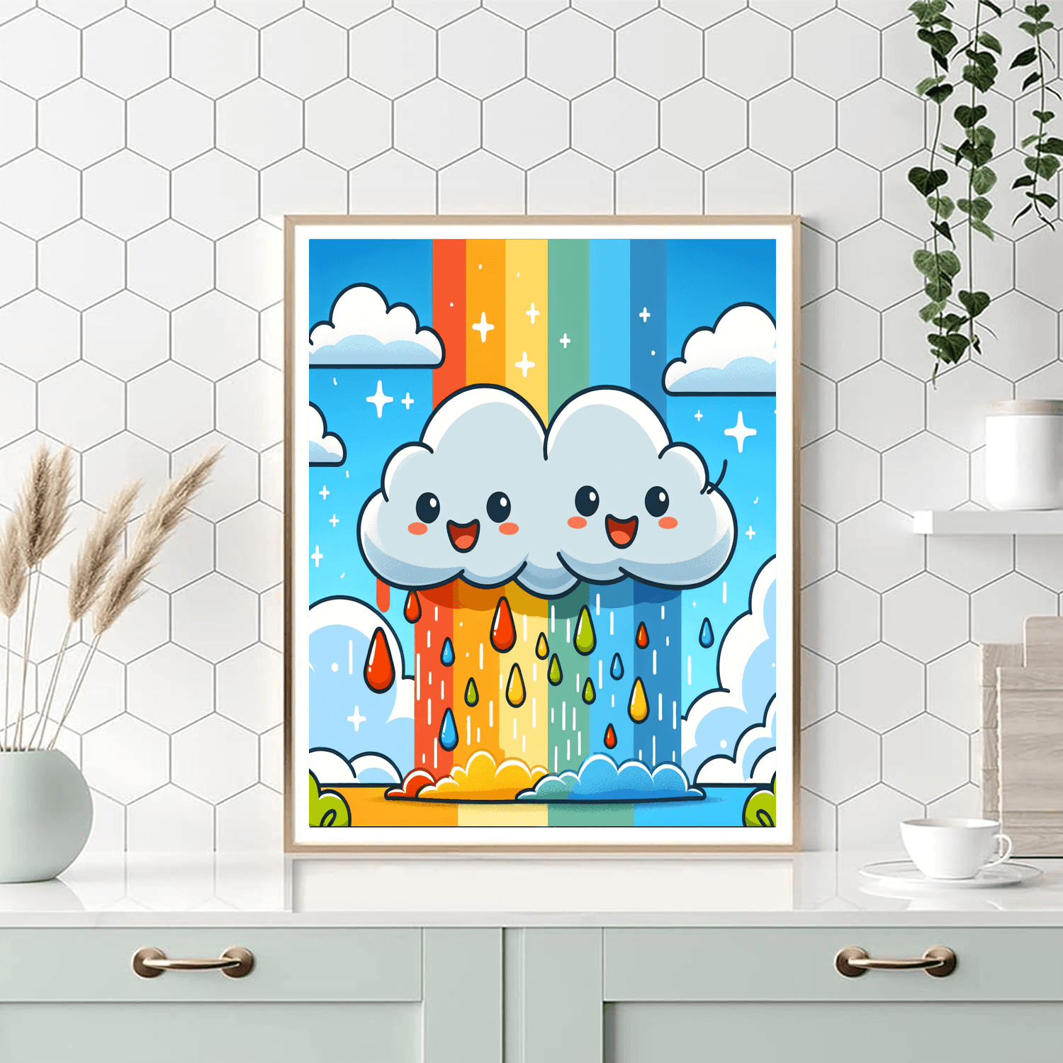 Cuddly Cloud Friends Paint By Number
